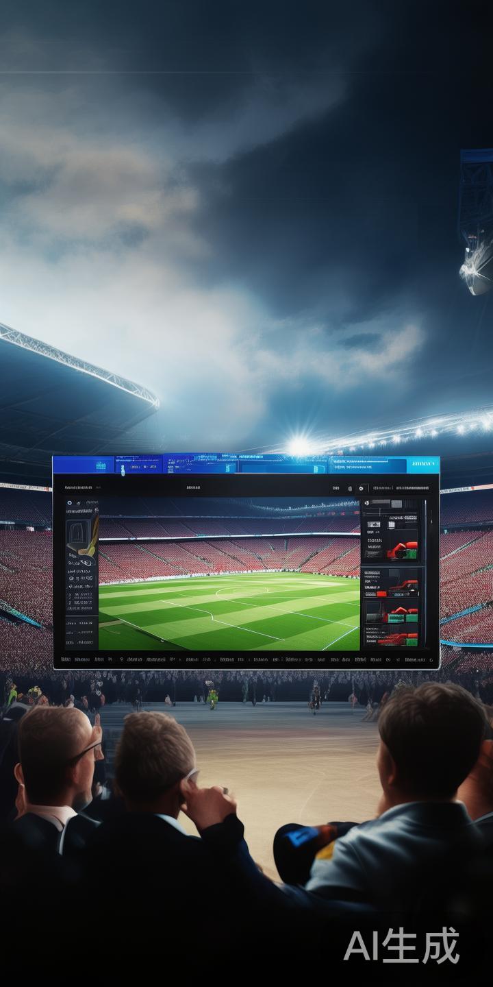 以足球为例，用户可以实时观看英超、西甲、德甲等著名